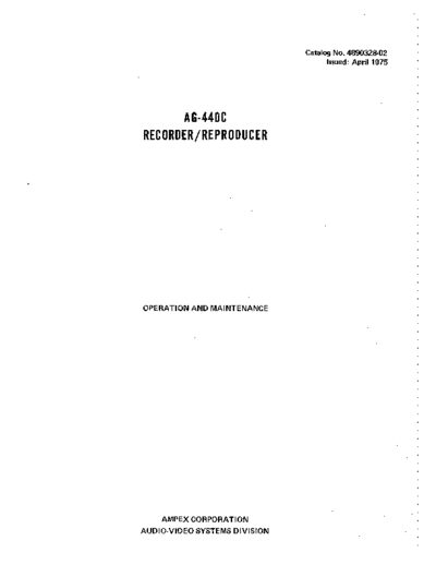 . Various 0 contents  . Various SM scena Ampex 440C_Manual_with_schematics 0_contents.pdf