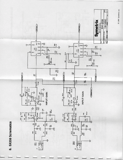 . Various SX208 sch Rev1C00  . Various SM scena Symetrix SX208_sch_Rev1C00.pdf