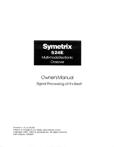 . Various 524e ug  . Various SM scena Symetrix 524e_ug.pdf