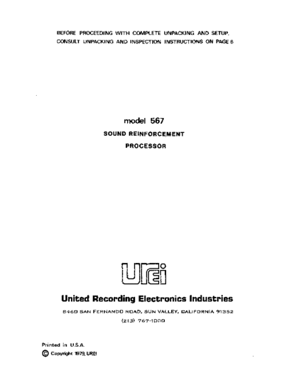 . Various UREI-567  . Various SM scena Studio UREI-567.pdf