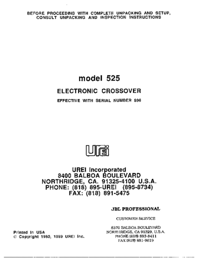 . Various UREI-525  . Various SM scena Studio UREI-525.pdf