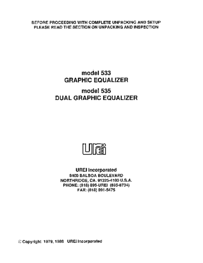 . Various UREI-533  535  . Various SM scena Studio UREI-533_ 535.pdf