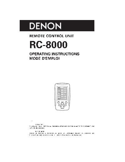DENON hfe denon rc-8000 en  DENON Audio RC-8000 hfe_denon_rc-8000_en.pdf
