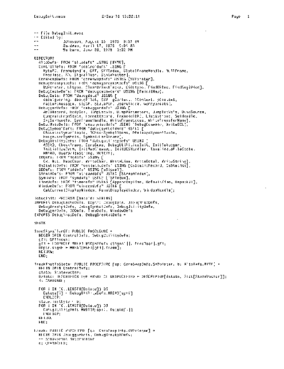 xerox DebugInit.mesa Sep78  xerox mesa 4.0_1978 listing Mesa_4_Debug DebugInit.mesa_Sep78.pdf