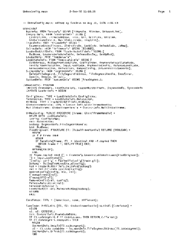 xerox UnNewConfig.mesa Sep78  xerox mesa 4.0_1978 listing Mesa_4_System UnNewConfig.mesa_Sep78.pdf