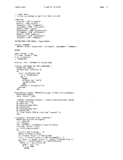 xerox Zapper.mesa Sep78  xerox mesa 4.0_1978 listing Mesa_4_Utilities Zapper.mesa_Sep78.pdf
