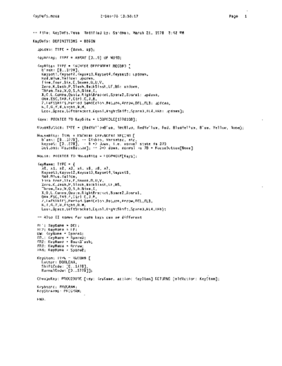 xerox KeyDefs.mesa Sep78  xerox mesa 4.0_1978 listing Mesa_4_System KeyDefs.mesa_Sep78.pdf