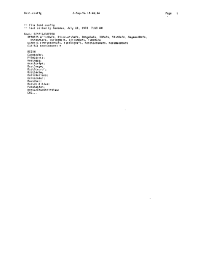 xerox Boot.config Sep78  xerox mesa 4.0_1978 listing Mesa_4_Bootstrap Boot.config_Sep78.pdf