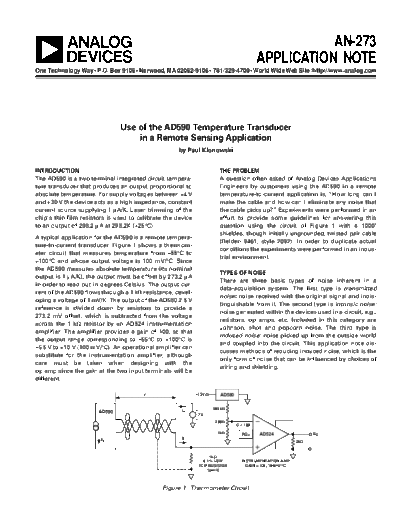 SOLARTRON ad590 noise  . Rare and Ancient Equipment SOLARTRON 7081 Mickle diagrams ad590 noise.pdf