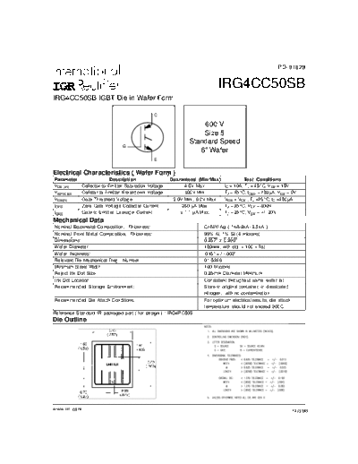 International Rectifier irg4cc50sb  . Electronic Components Datasheets Active components Transistors International Rectifier irg4cc50sb.pdf