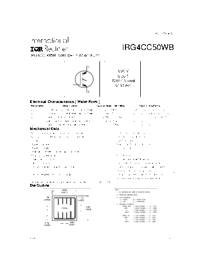 International Rectifier irg4cc50wb  . Electronic Components Datasheets Active components Transistors International Rectifier irg4cc50wb.pdf