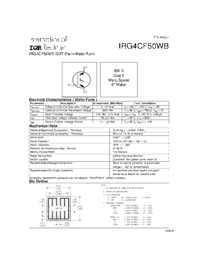 International Rectifier irg4cf50wb  . Electronic Components Datasheets Active components Transistors International Rectifier irg4cf50wb.pdf