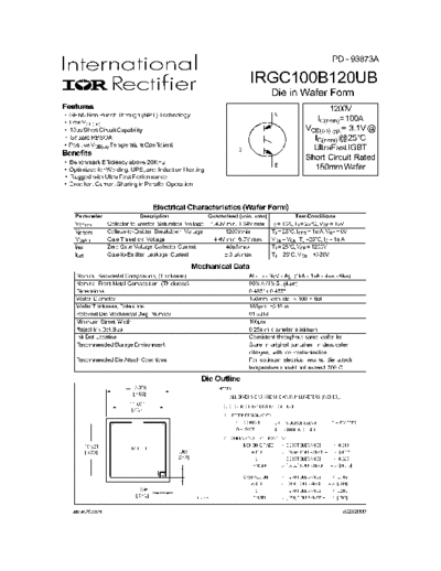 International Rectifier irgc100b120ub  . Electronic Components Datasheets Active components Transistors International Rectifier irgc100b120ub.pdf