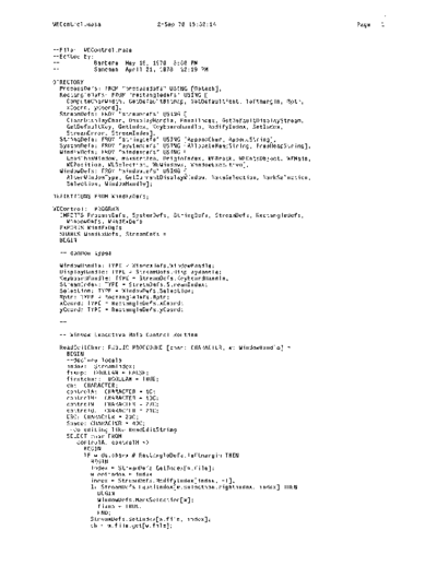 xerox WEControl.mesa Sep78  xerox mesa 4.0_1978 listing Mesa_4_Debug WEControl.mesa_Sep78.pdf