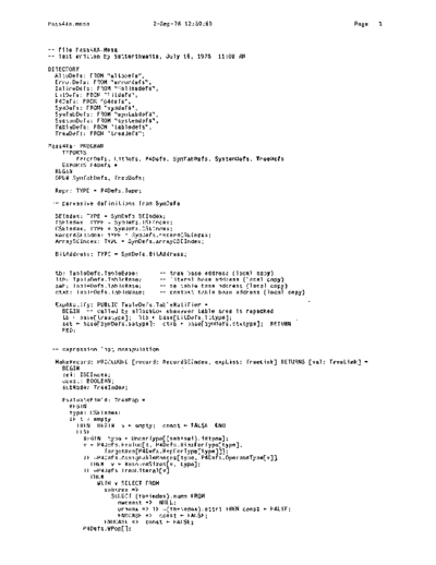xerox Pass4Xa.mesa Sep78  xerox mesa 4.0_1978 listing Mesa_4_Compiler Pass4Xa.mesa_Sep78.pdf