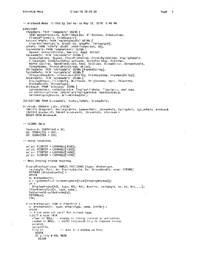 xerox WindowsB.mesa Sep78  xerox mesa 4.0_1978 listing Mesa_4_System WindowsB.mesa_Sep78.pdf