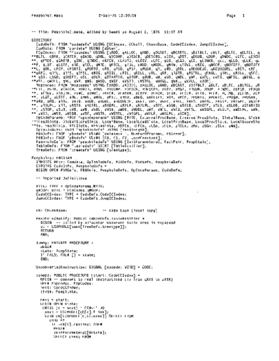 xerox PeepholeZ.mesa Sep78  xerox mesa 4.0_1978 listing Mesa_4_Compiler PeepholeZ.mesa_Sep78.pdf