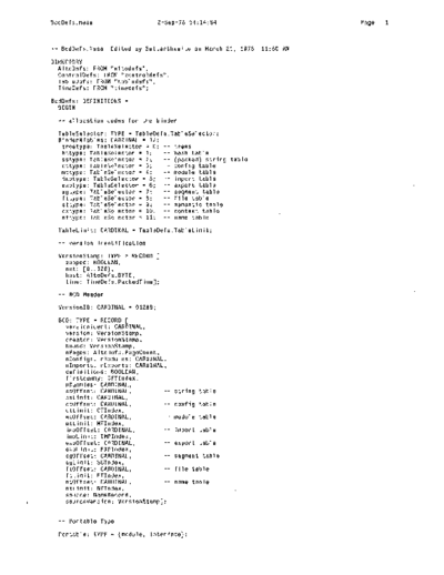 xerox BcdDefs.mesa Sep78  xerox mesa 4.0_1978 listing Mesa_4_System BcdDefs.mesa_Sep78.pdf