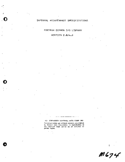 cdc Fortran Common IO Library IMS May73  . Rare and Ancient Equipment cdc cyber lang fortran Fortran_Common_IO_Library_IMS_May73.pdf