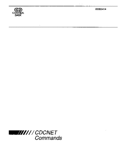 cdc 60000414H CDCNET Commands Dec97  . Rare and Ancient Equipment cdc cyber comm cdcnet 60000414H_CDCNET_Commands_Dec97.pdf