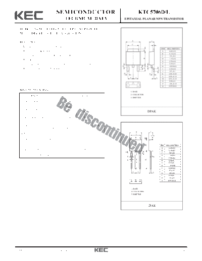 KEC ktc5706d-l  . Electronic Components Datasheets Active components Transistors KEC ktc5706d-l.pdf