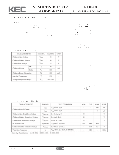 KEC ktd1824  . Electronic Components Datasheets Active components Transistors KEC ktd1824.pdf