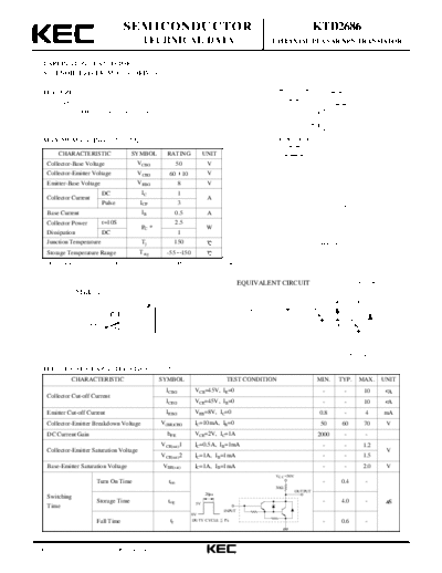 KEC ktd2686  . Electronic Components Datasheets Active components Transistors KEC ktd2686.pdf