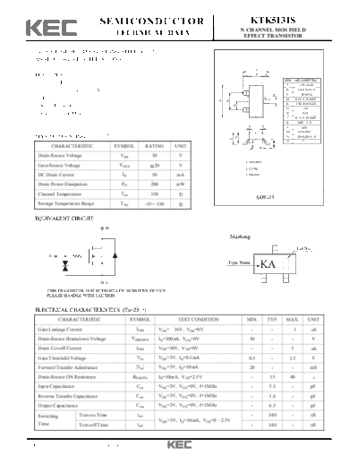 KEC ktk5131s  . Electronic Components Datasheets Active components Transistors KEC ktk5131s.pdf