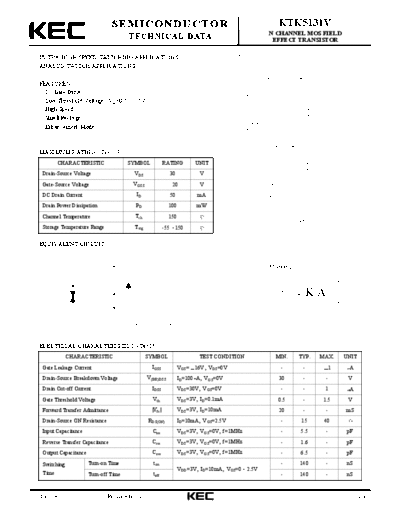 KEC ktk5131v  . Electronic Components Datasheets Active components Transistors KEC ktk5131v.pdf