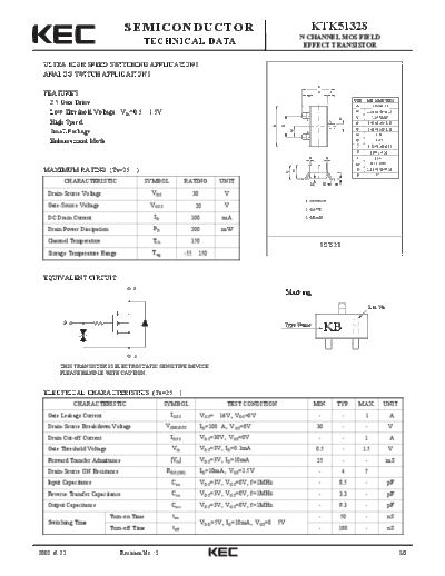 KEC ktk5132s  . Electronic Components Datasheets Active components Transistors KEC ktk5132s.pdf