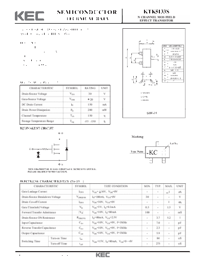 KEC ktk5133s  . Electronic Components Datasheets Active components Transistors KEC ktk5133s.pdf