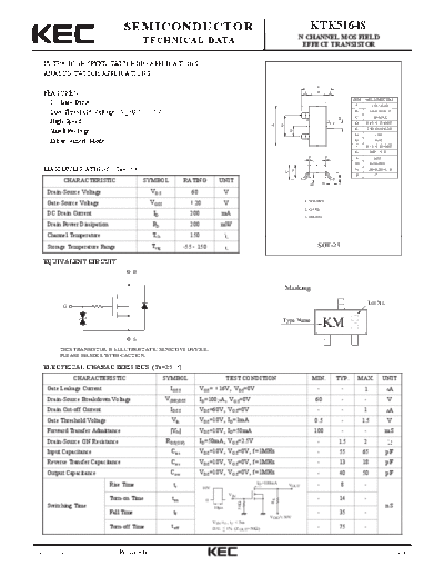 KEC ktk5164s  . Electronic Components Datasheets Active components Transistors KEC ktk5164s.pdf