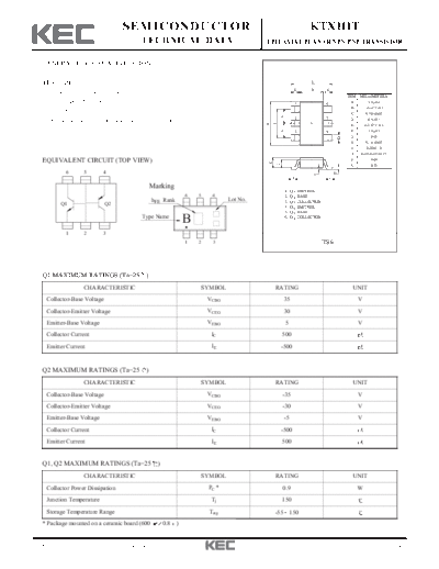 KEC ktx111t  . Electronic Components Datasheets Active components Transistors KEC ktx111t.pdf