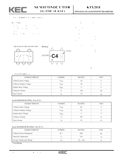 KEC ktx201e  . Electronic Components Datasheets Active components Transistors KEC ktx201e.pdf