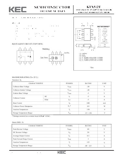 KEC ktx512t  . Electronic Components Datasheets Active components Transistors KEC ktx512t.pdf
