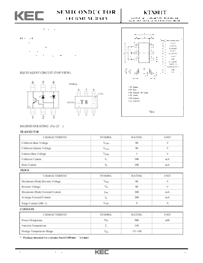 KEC ktx811t  . Electronic Components Datasheets Active components Transistors KEC ktx811t.pdf