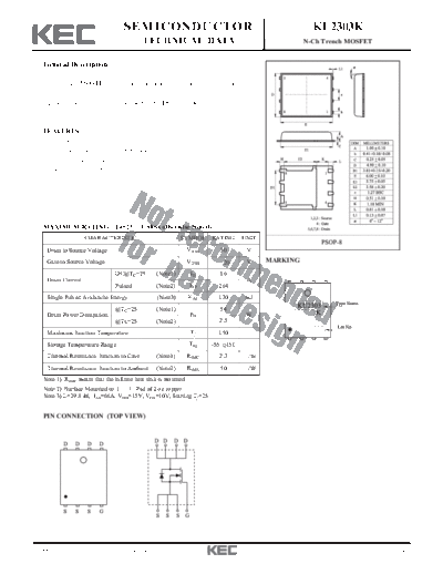 KEC ku2303k  . Electronic Components Datasheets Active components Transistors KEC ku2303k.pdf