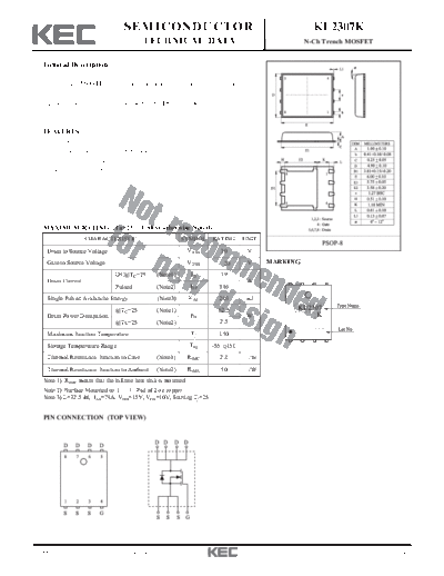 KEC ku2307k  . Electronic Components Datasheets Active components Transistors KEC ku2307k.pdf