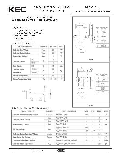 KEC mjd112 l  . Electronic Components Datasheets Active components Transistors KEC mjd112_l.pdf