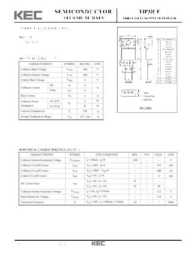 KEC tip32cf  . Electronic Components Datasheets Active components Transistors KEC tip32cf.pdf