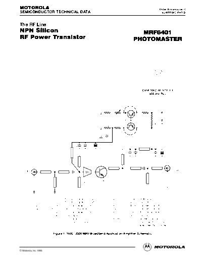 Motorola mrf6401p  . Electronic Components Datasheets Active components Transistors Motorola mrf6401p.pdf