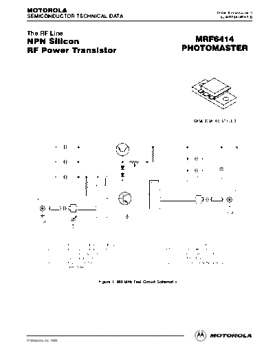 . Electronic Components Datasheets mrf6414p  . Electronic Components Datasheets Active components Transistors Motorola mrf6414p.pdf