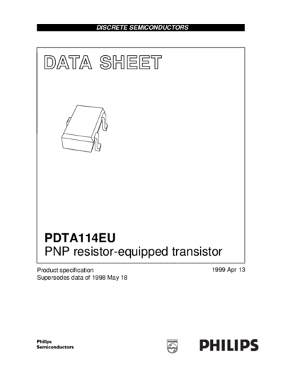 Motorola pdta114eu 6  . Electronic Components Datasheets Active components Transistors Motorola pdta114eu_6.pdf
