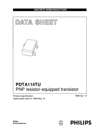 Motorola pdta114tu 3  . Electronic Components Datasheets Active components Transistors Motorola pdta114tu_3.pdf