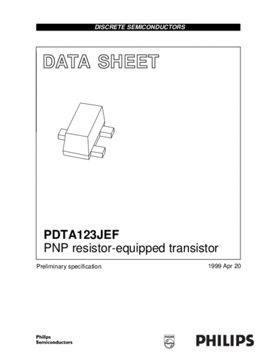 Motorola pdta123jef 1  . Electronic Components Datasheets Active components Transistors Motorola pdta123jef_1.pdf