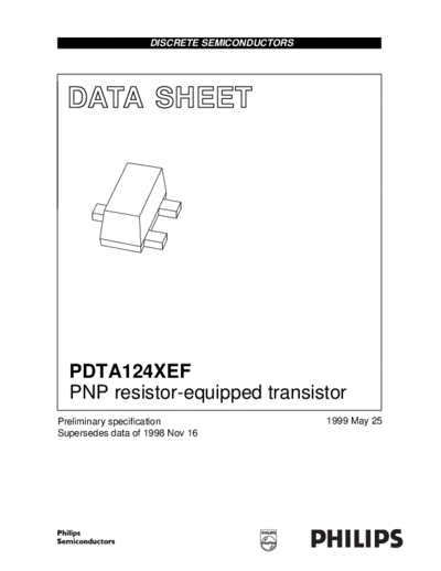 Motorola pdta124xef 2  . Electronic Components Datasheets Active components Transistors Motorola pdta124xef_2.pdf