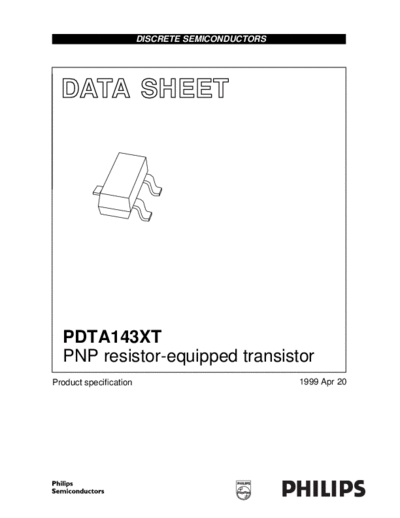 Motorola pdta143xt 1  . Electronic Components Datasheets Active components Transistors Motorola pdta143xt_1.pdf