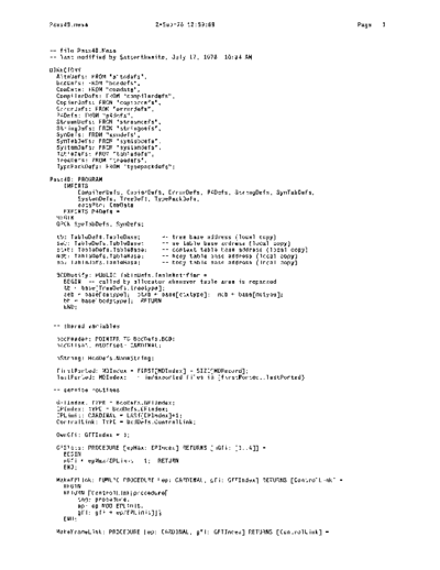 xerox Pass4B.mesa Sep78  xerox mesa 4.0_1978 listing Mesa_4_Compiler Pass4B.mesa_Sep78.pdf