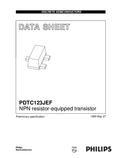 Motorola pdtc123jef 1  . Electronic Components Datasheets Active components Transistors Motorola pdtc123jef_1.pdf