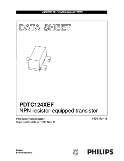 Motorola pdtc124xef 2  . Electronic Components Datasheets Active components Transistors Motorola pdtc124xef_2.pdf